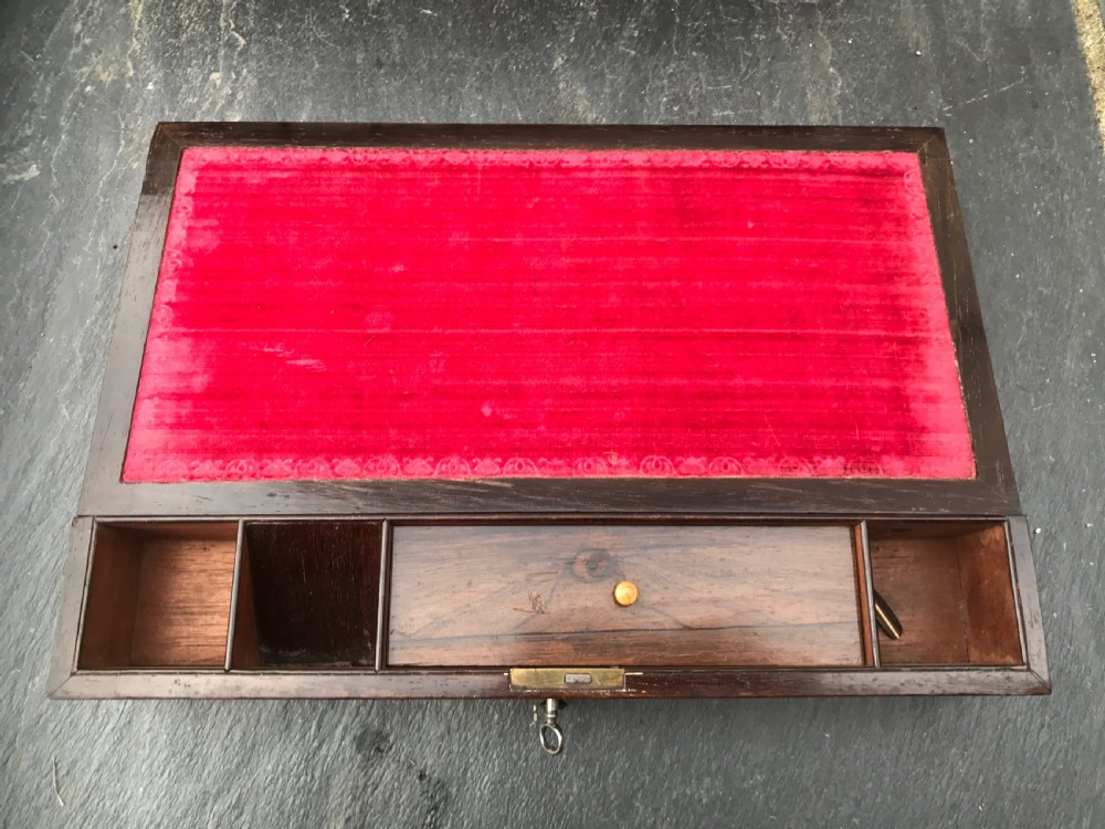 Antique Rosewood Book Carrier & Writing Box View VII