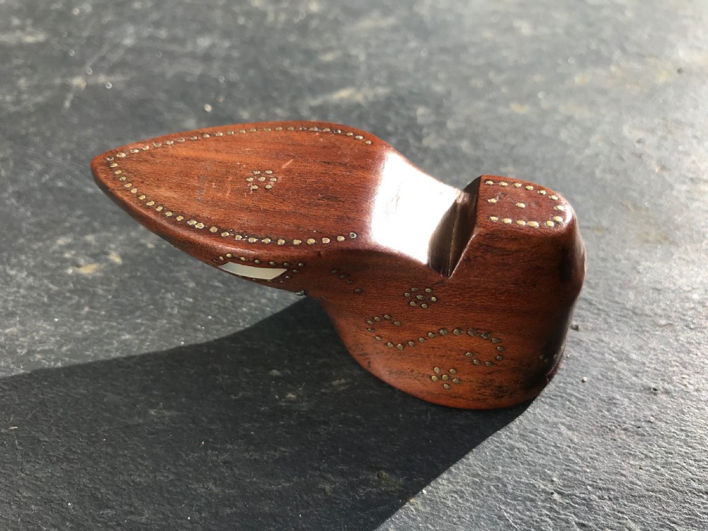 Antique Snuff Shoe Box - small size View III