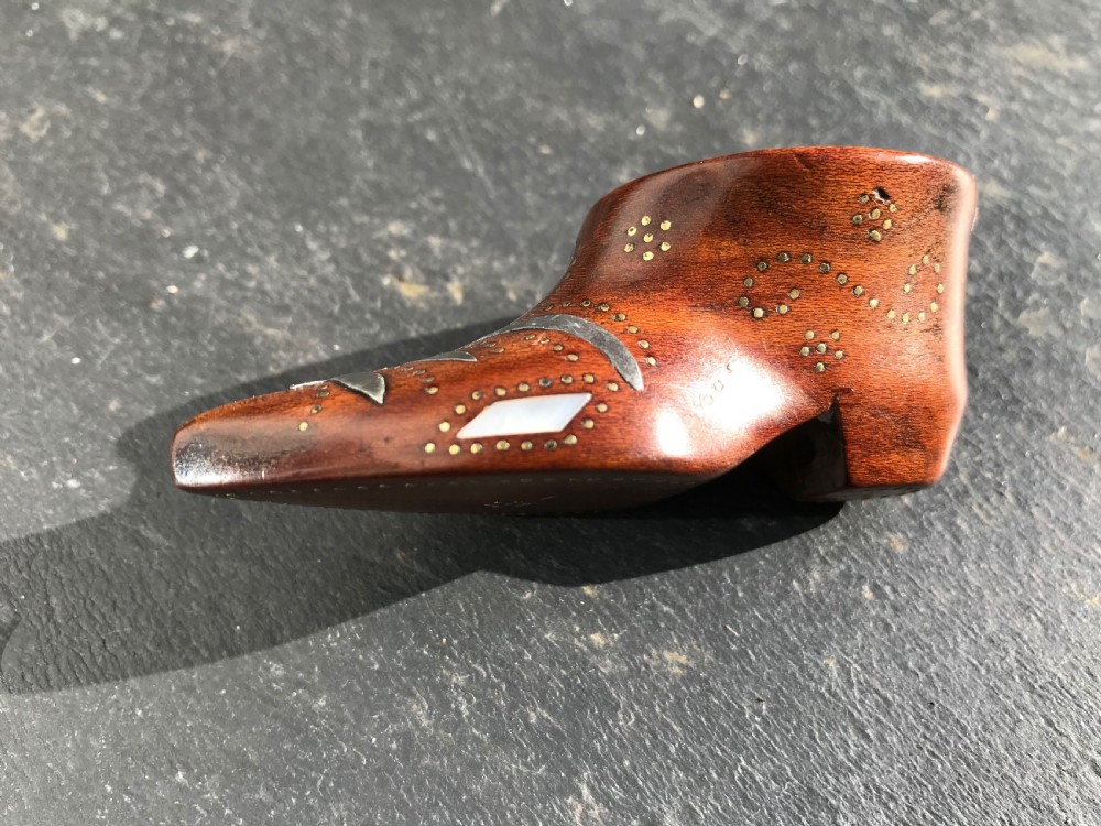 Antique Snuff Shoe Box - small size View IV