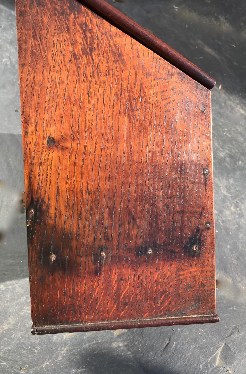 An 18th Century Oak Salt Box with drawer View IV