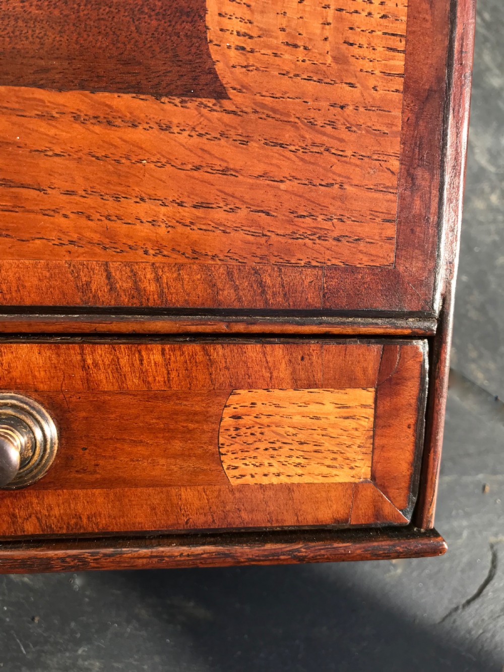 An 18th Century Oak Salt Box with drawer View V