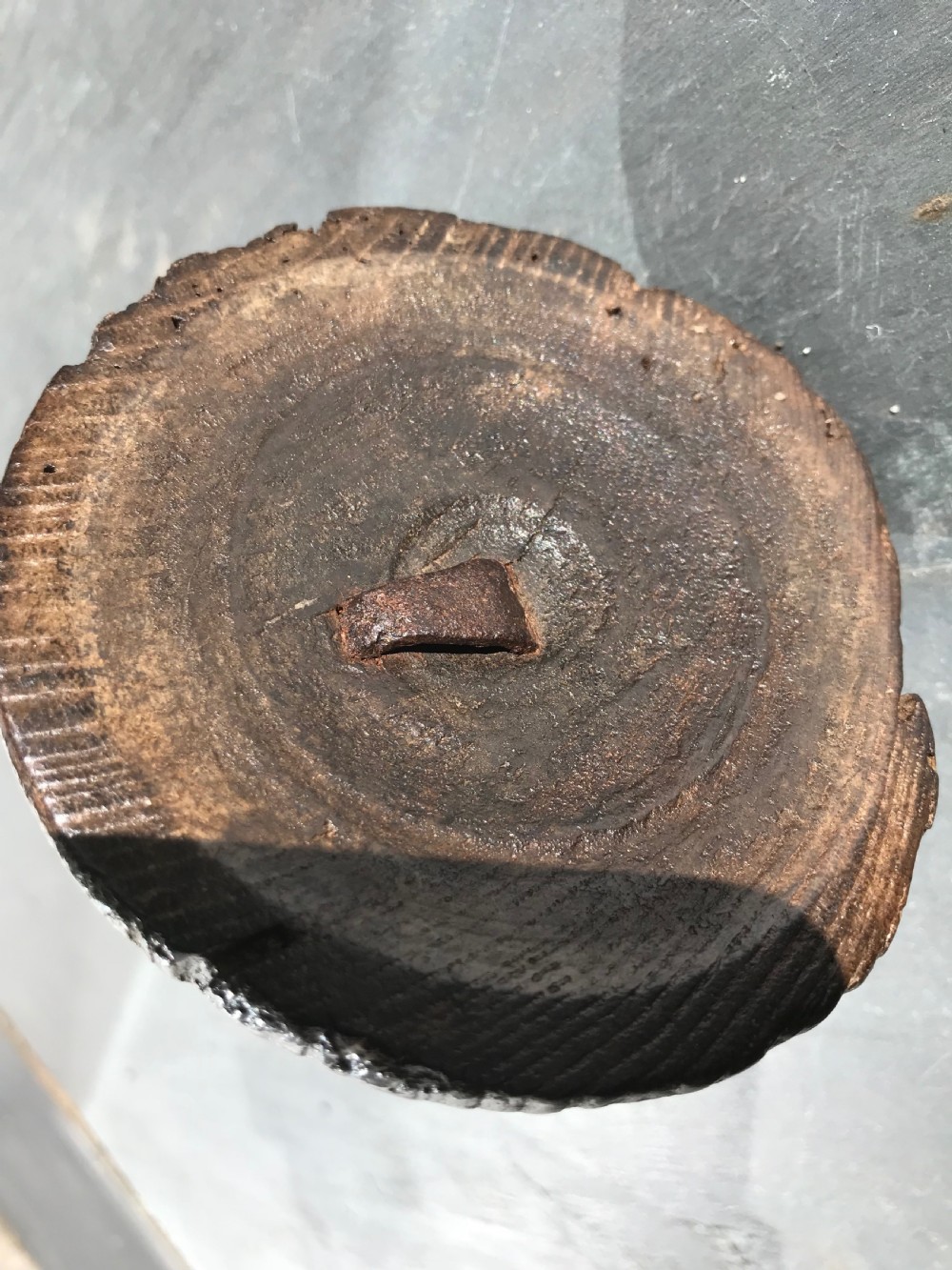 An 18th century spiral candlestick - unusual moulded base View IV