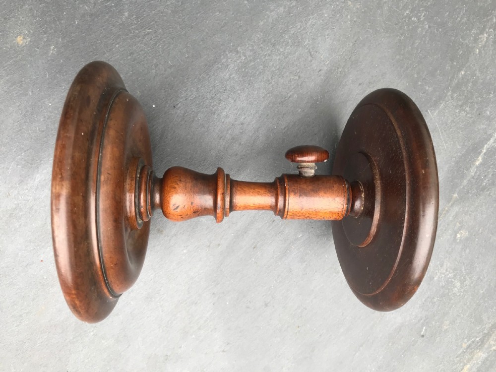 Antique mahogany adjustable Candle Stand View V