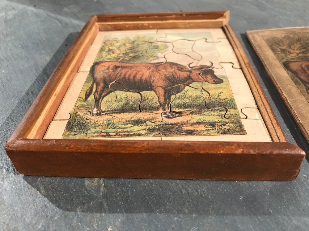 Antique Victorian Antique Hand Cut Jigsaw View III