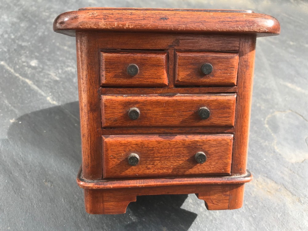 Antique Money Box - shape of a chest of drawers View II