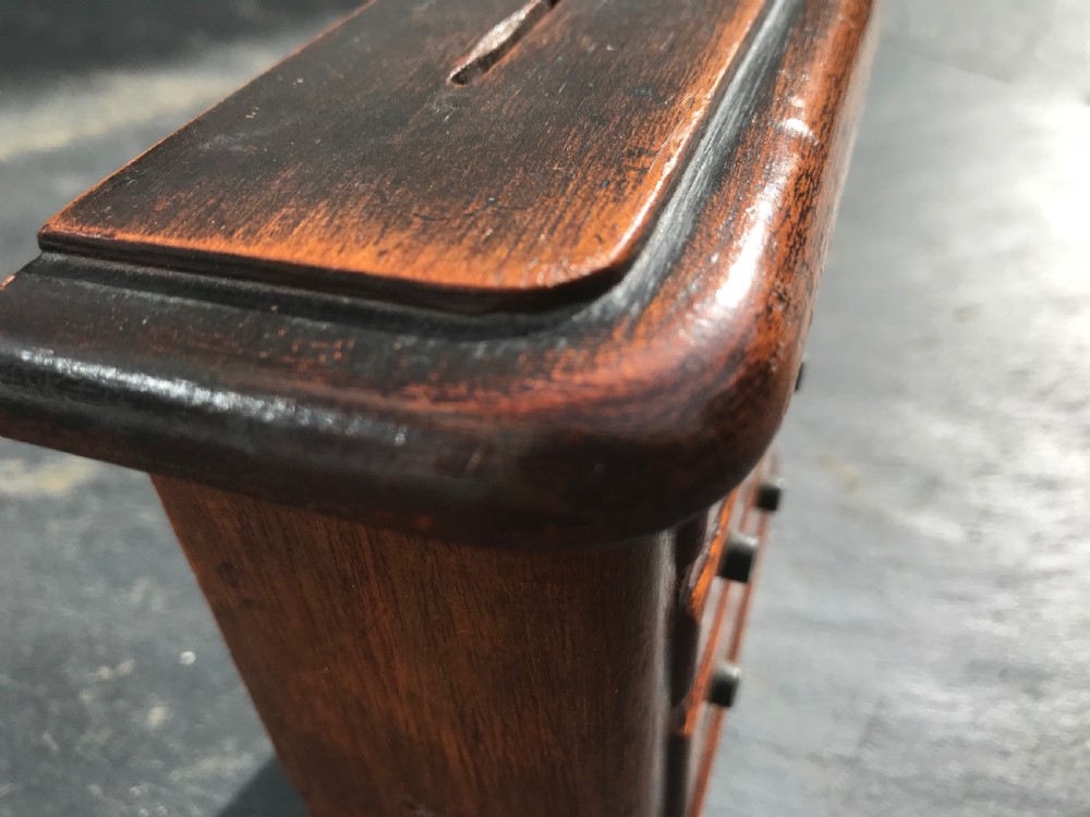 Antique Money Box - shape of a chest of drawers View IV