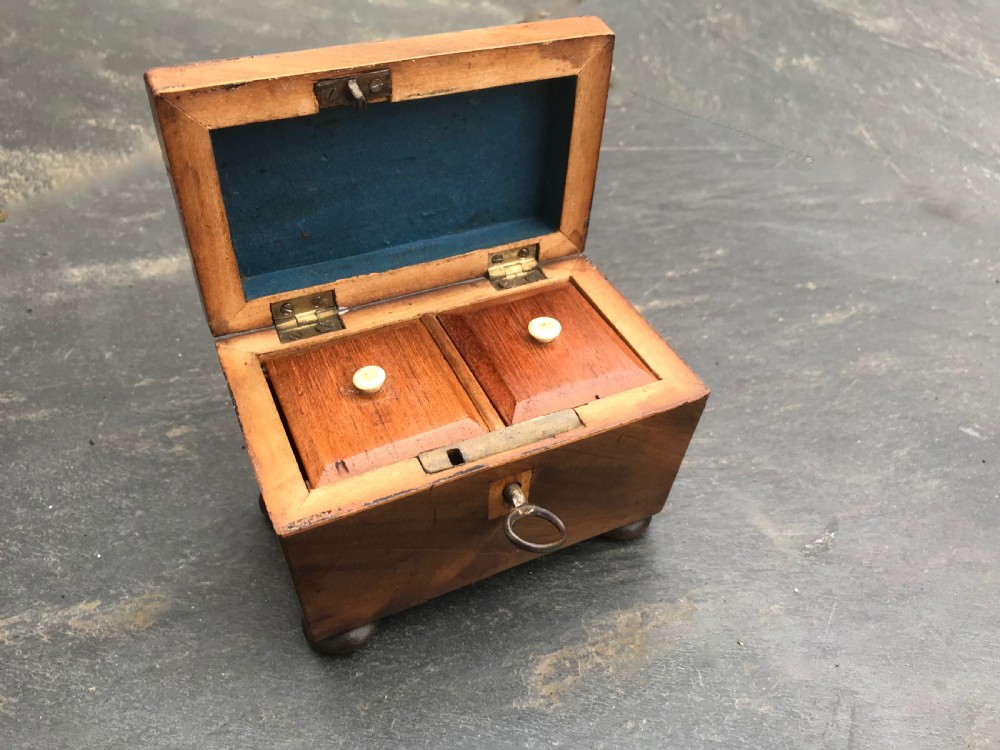 Antique Georgian Mini Tea Caddy