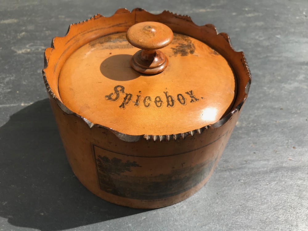 Antique Spice Box - With Eight Spice Pots View II