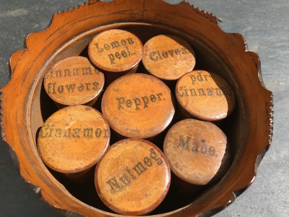 Antique Spice Box - With Eight Spice Pots View IV