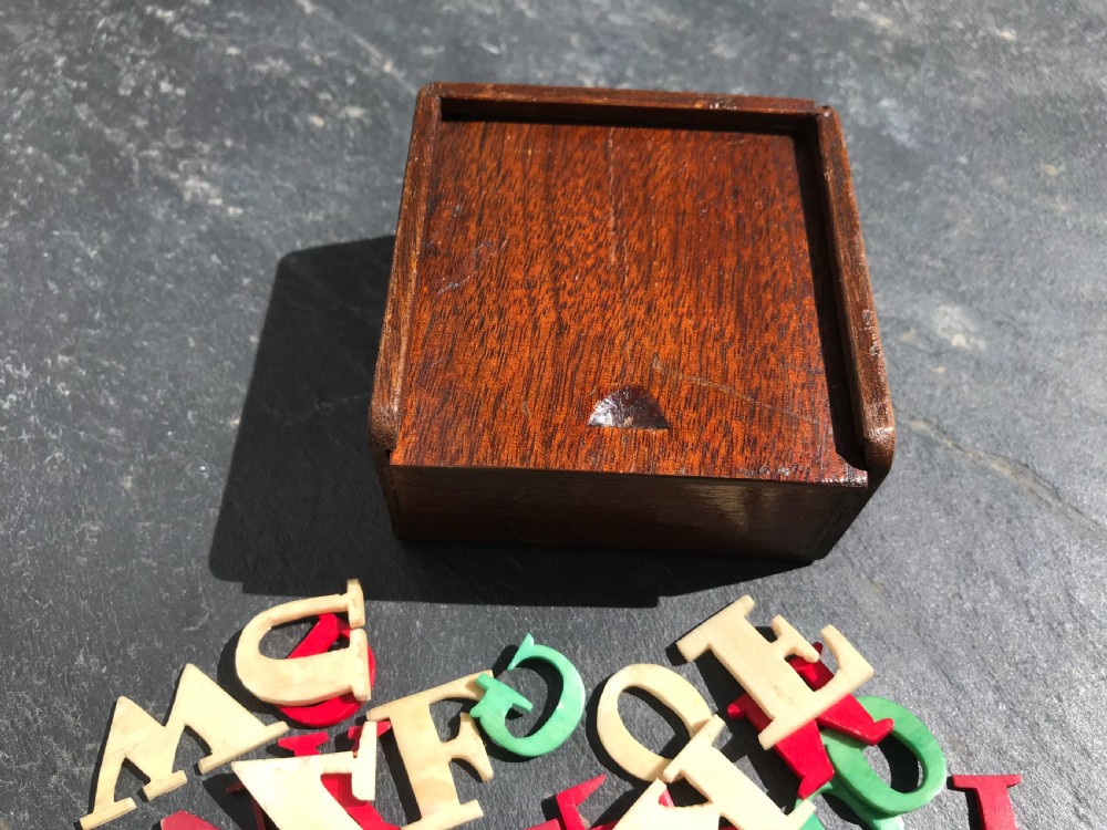 Antique Spelling/Alphabet Boxed Set - child's teaching aid View III