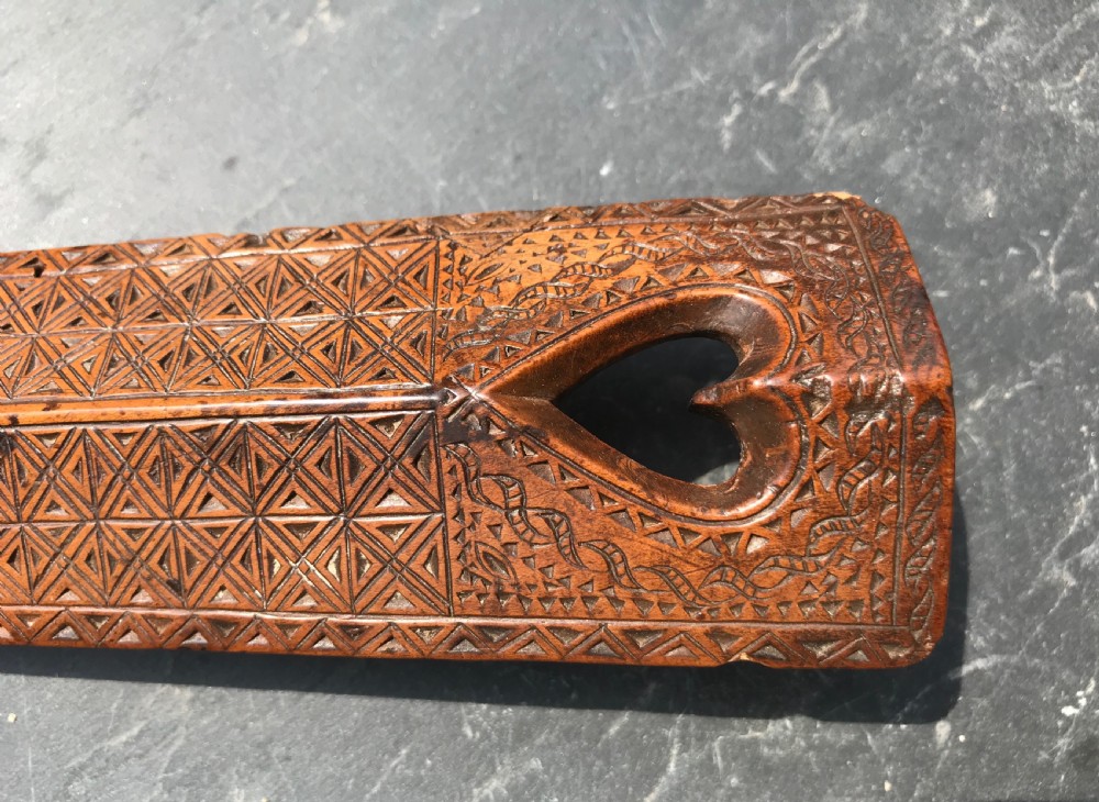 Antique Welsh Stay Busk dated 1794 View II