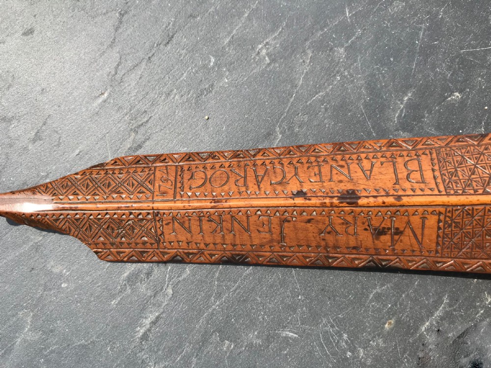Antique Welsh Stay Busk dated 1794 View VI