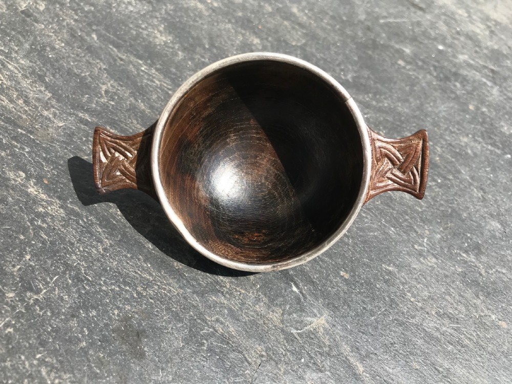 Antique Scottish Quaich - Celtic Knot View III