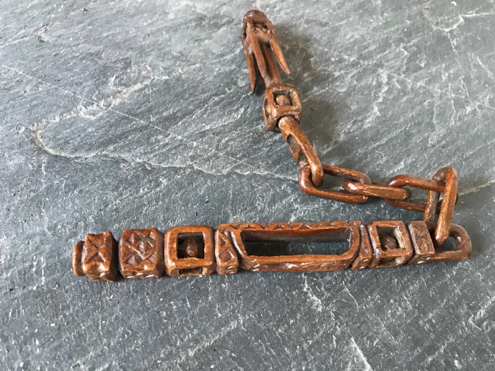 Antique Treen Knitting Sheath - dated 1811 View III