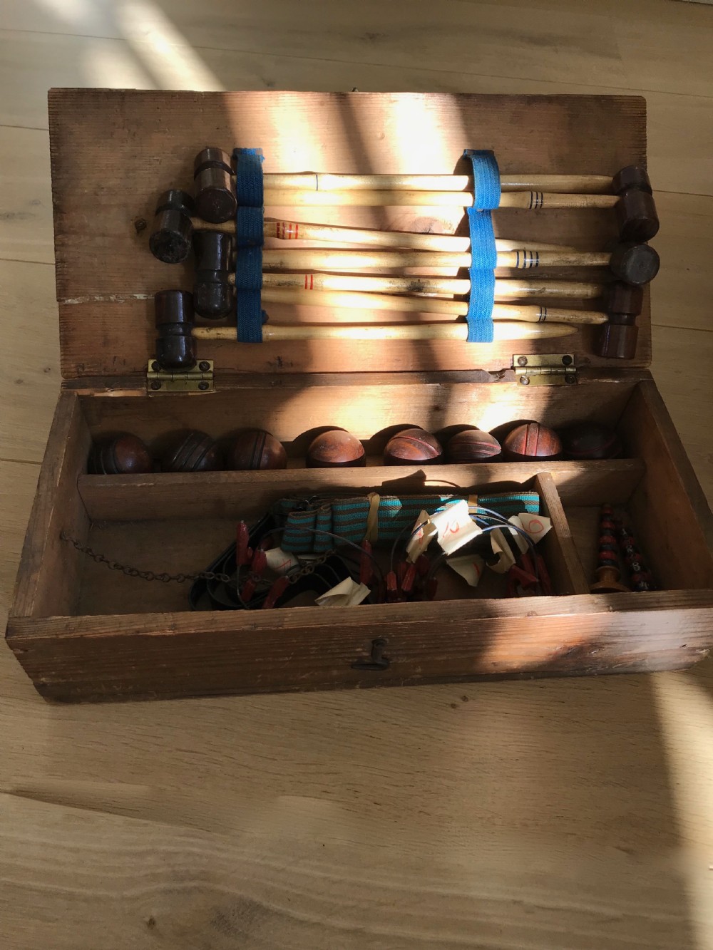 Antique Small Sized Croquet Set - treen View V
