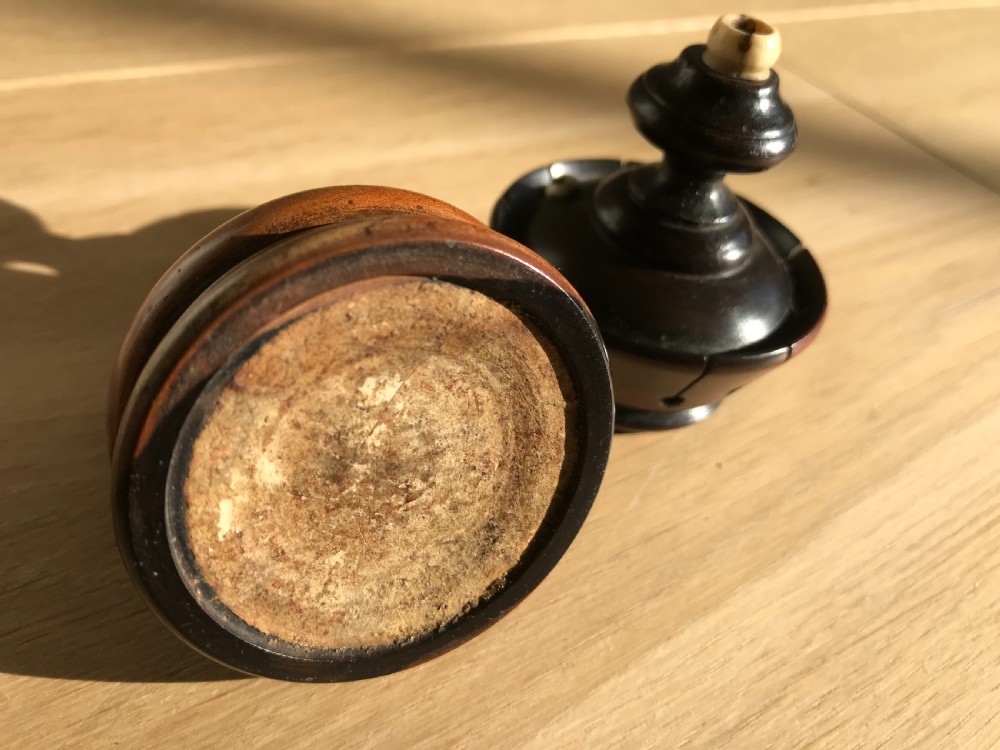 Antique candle holder and go to bed - laburnum wood treen
 View III