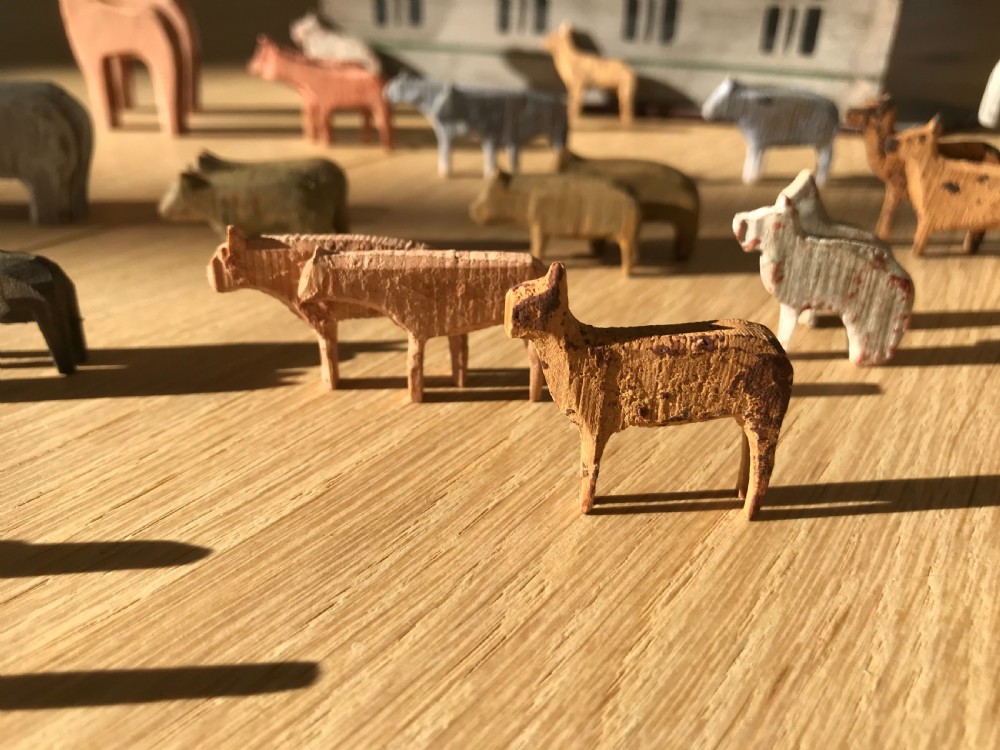 Small Sized Antique Noah's Ark - treen View III