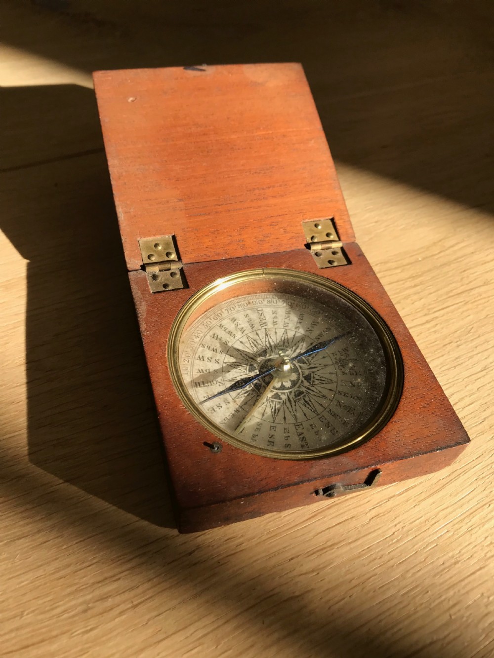 Antique Explorer's Compass - treen
