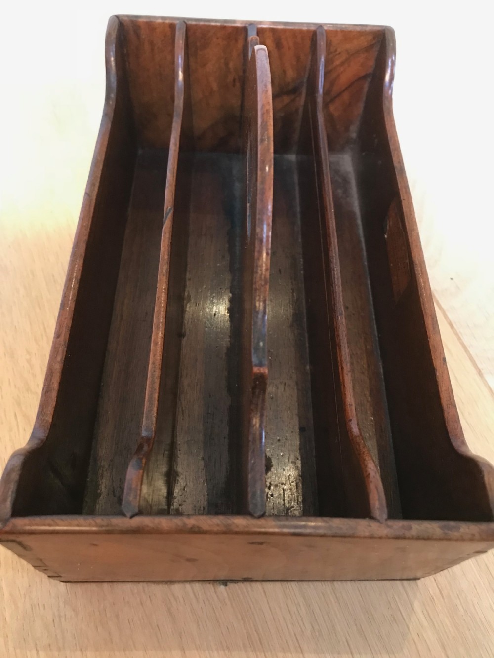 An Antique Desk Tidy - original trade label View III