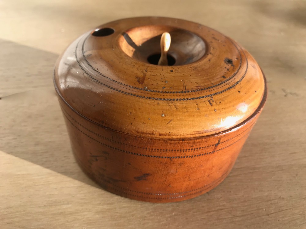 Antique Travelling roulette game - large size - treen View III
