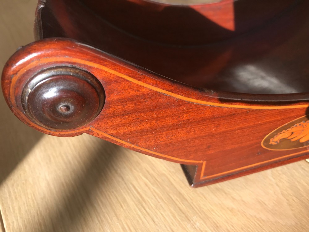 Antique Cheese Coaster on Castors - treen View II