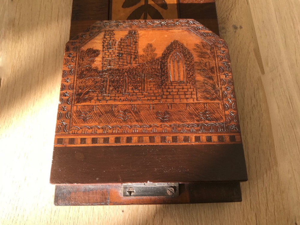 Antique Irish Killarney Book Slide - treen View III