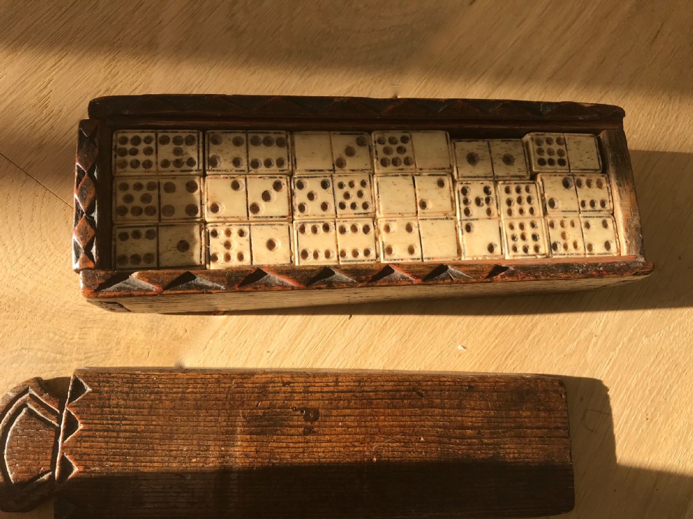 Early 19th Century Dominoes - Double Nines