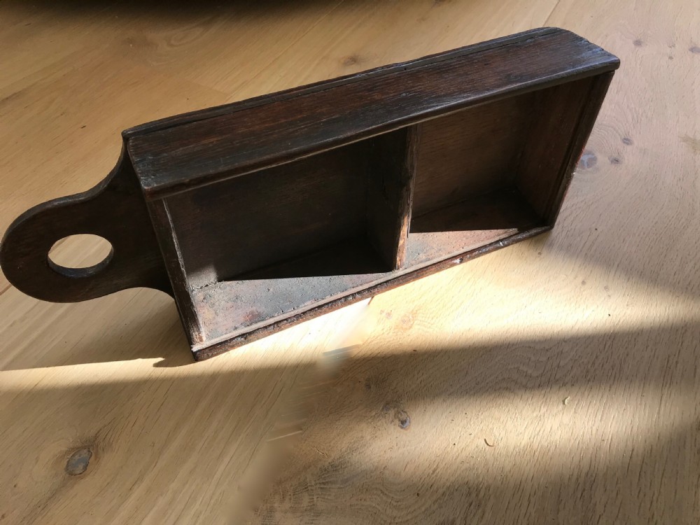 Antique 18th Century Oak Tinder Box - Treen View II