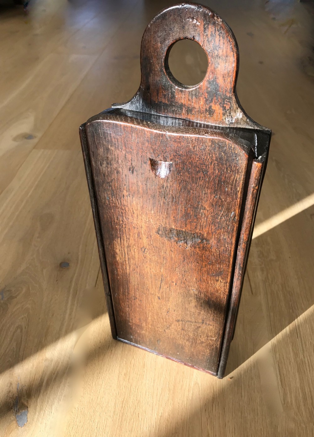 Antique 18th Century Oak Tinder Box - Treen View III