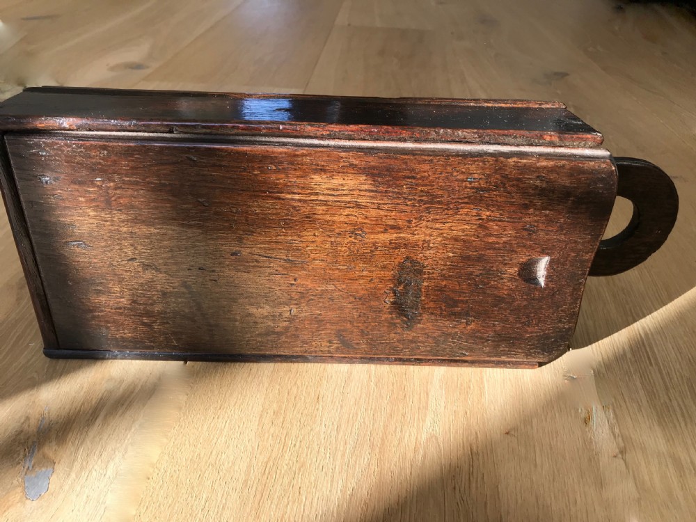 Antique 18th Century Oak Tinder Box - Treen View IV