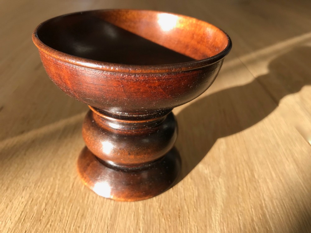 Antique Pounce Pot - treen