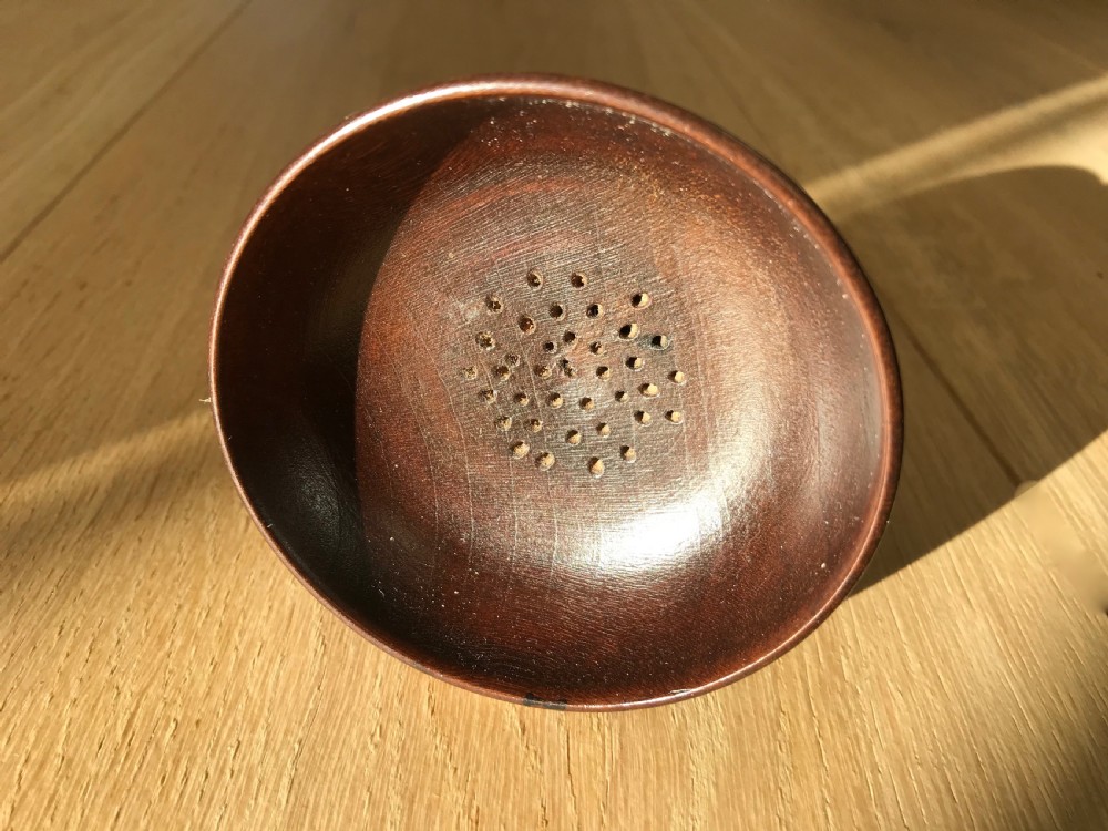 Antique Pounce Pot - treen View II