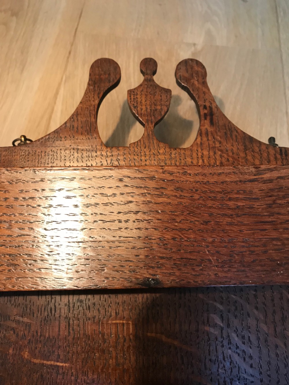 Antique Georgian Oak Treen Spill Holder View II