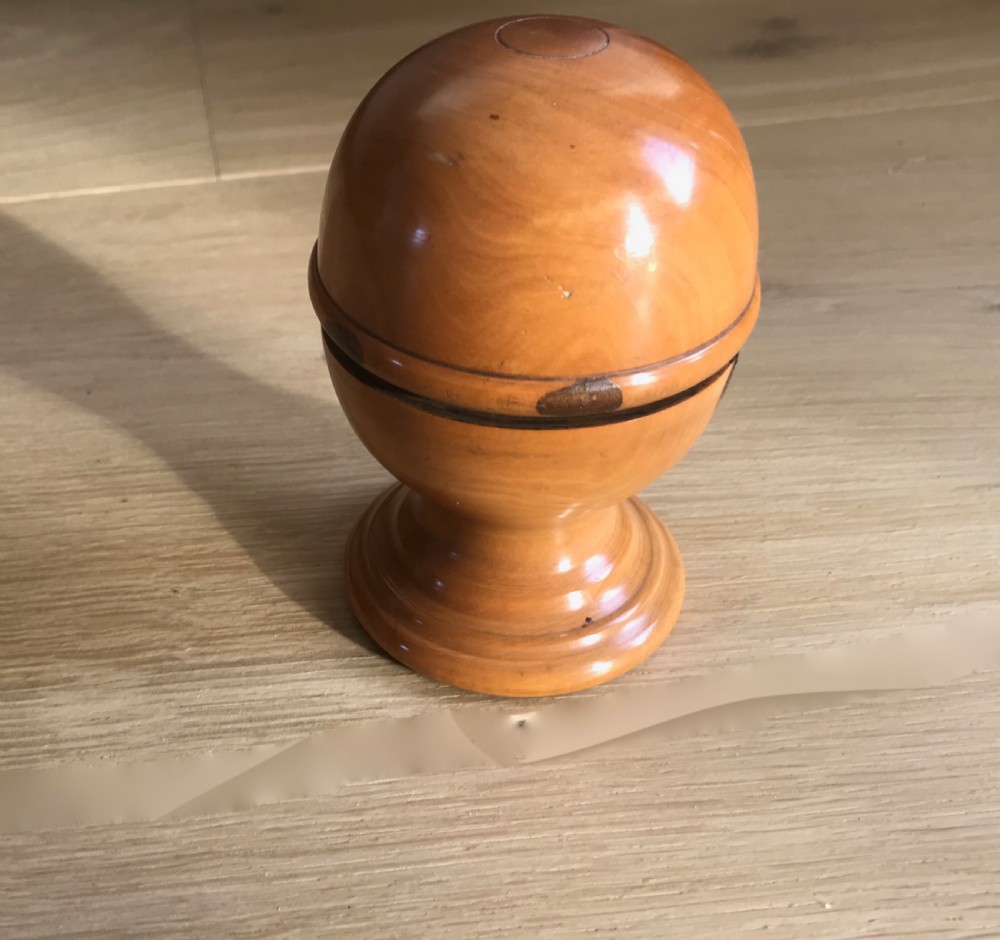 Antique Treen Pill Silverer View II