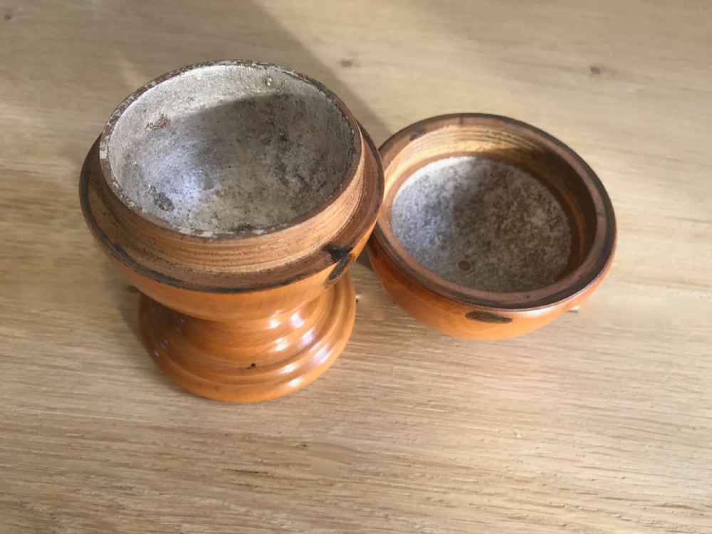 Antique Treen Pill Silverer View III