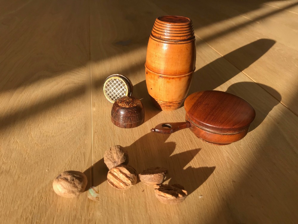 Antique Treen Nutmeg Graters
