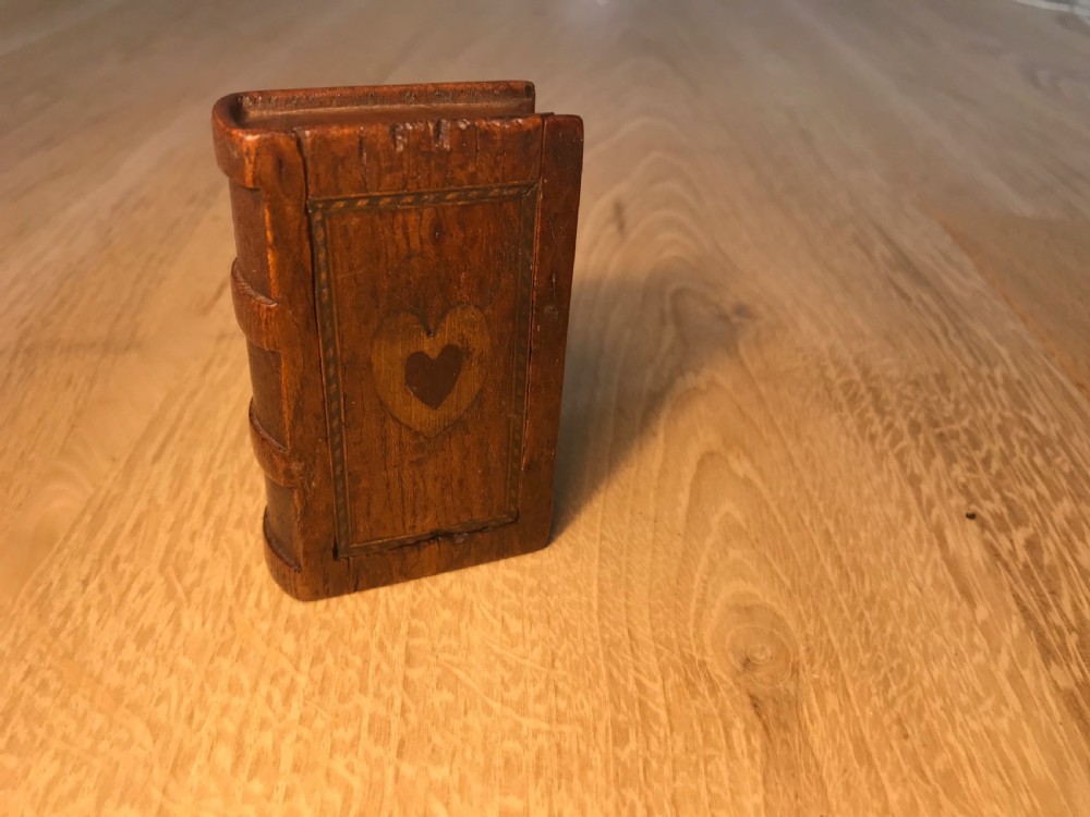 Antique Snuff Box - Book Form Treen View II