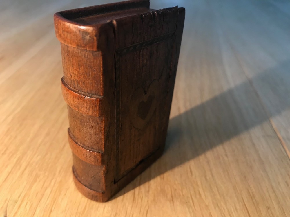 Antique Snuff Box - Book Form Treen View III