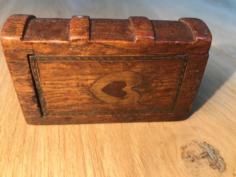 Antique Snuff Box - Book Form Treen View V