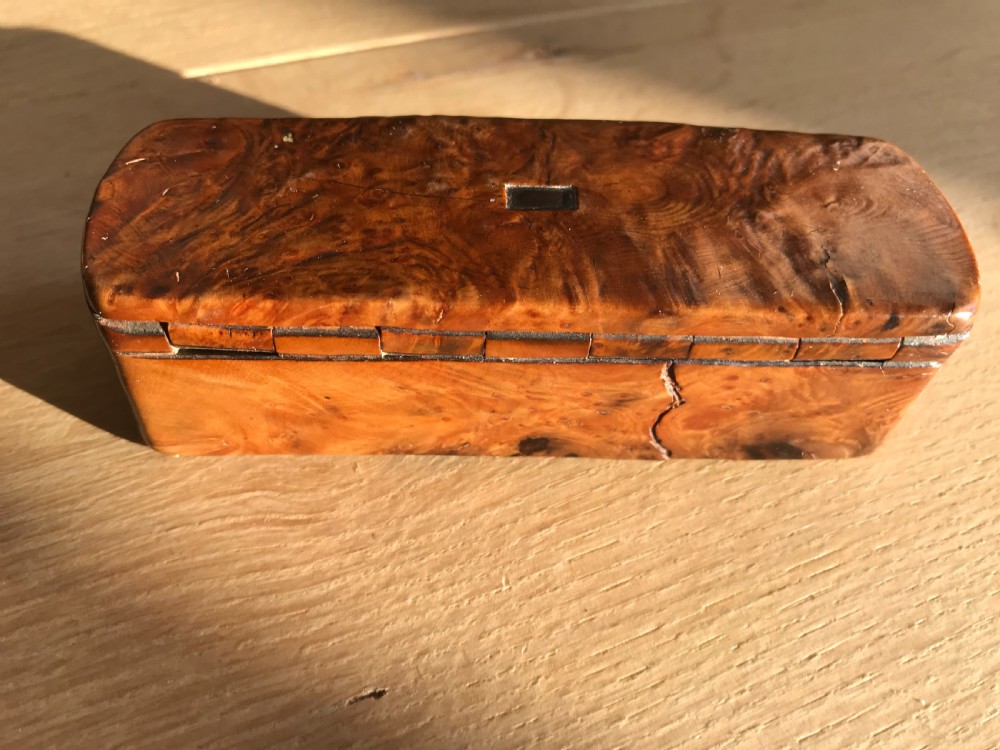 Antique Burr Yew Snuff Box View IV