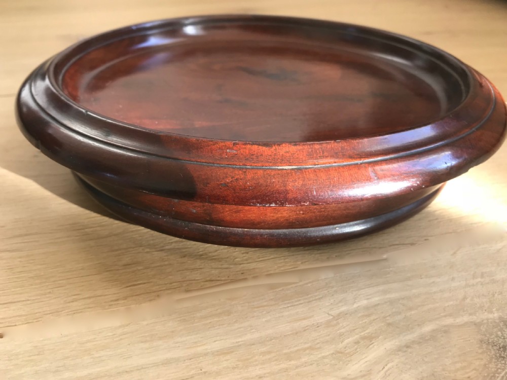 A Large Antique Wine Coaster on Casters