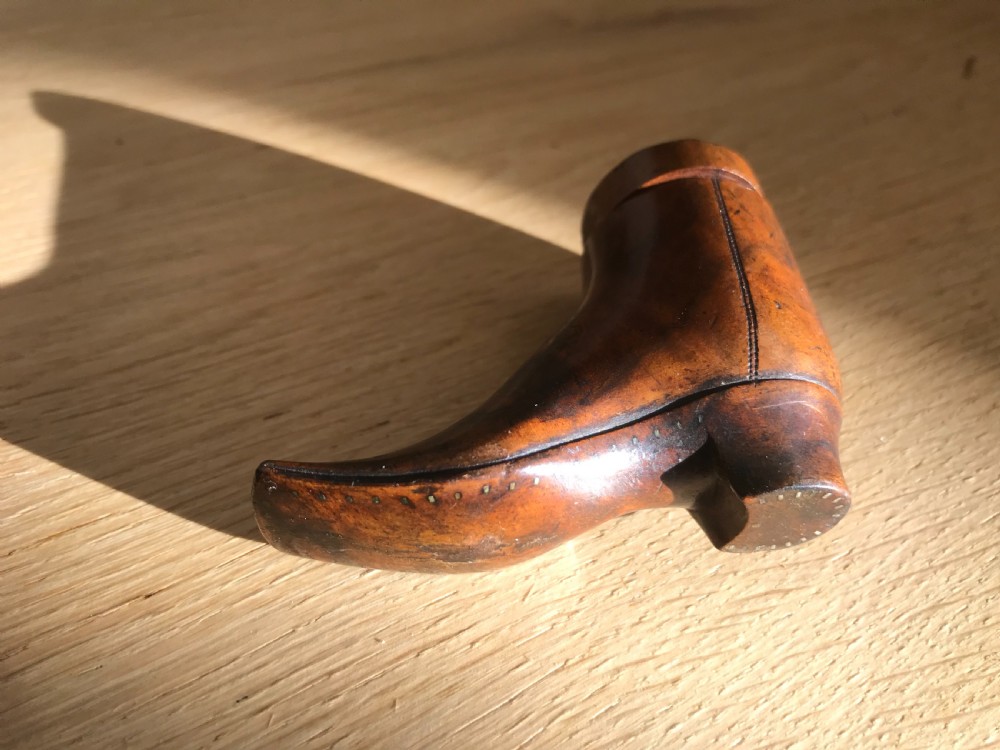 Antique Shoe Thimble Holder - Treen View III
