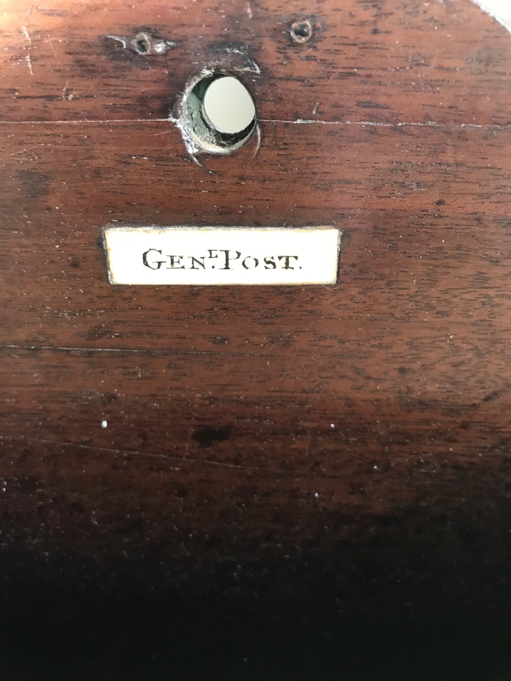 An unusual early to mid 19th century mahogany letter/Posting Holder View IV