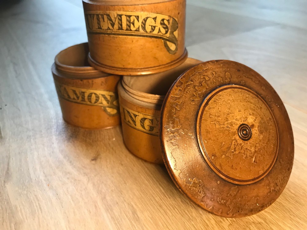 Antique Spice Tower - Original Labels View III