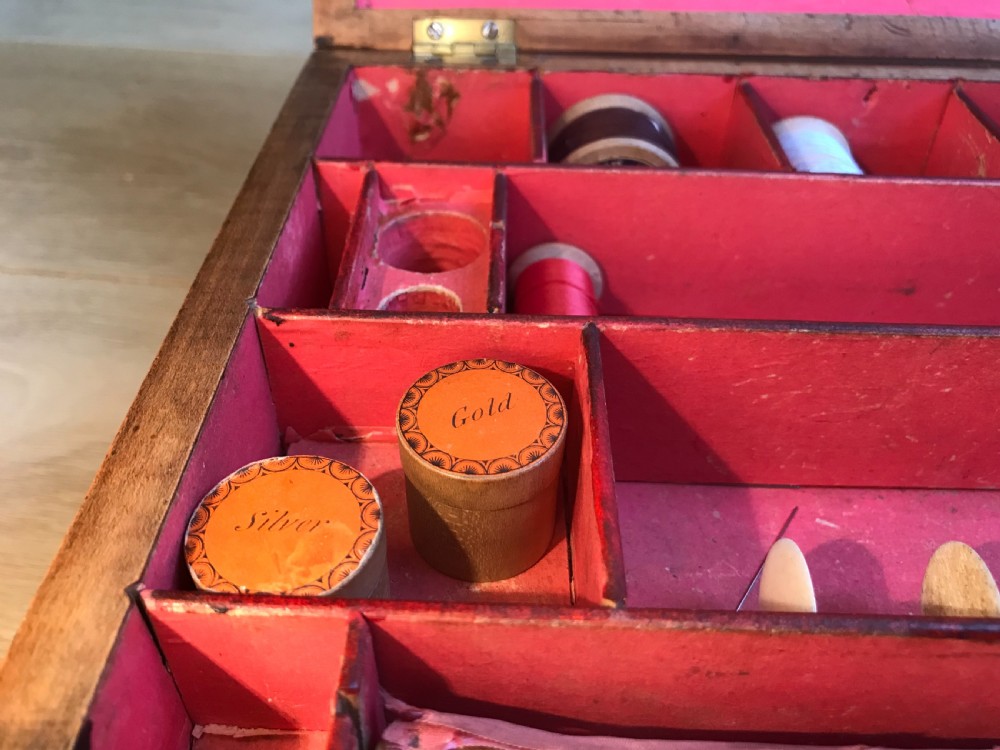 An 19th Century Tunbridge Ware Sewing & Writing Box View IV