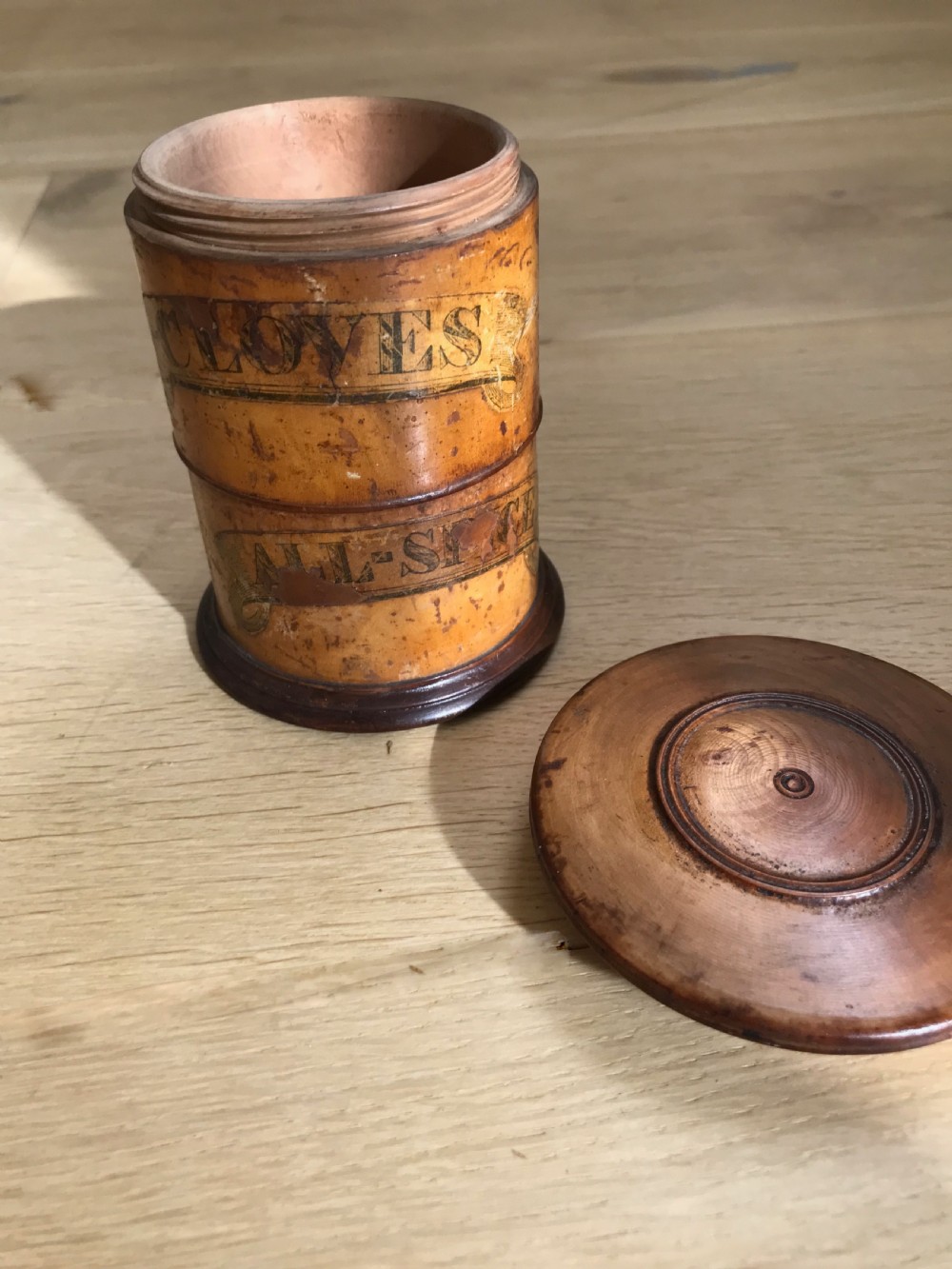 Antique Spice Tower- Treen View II