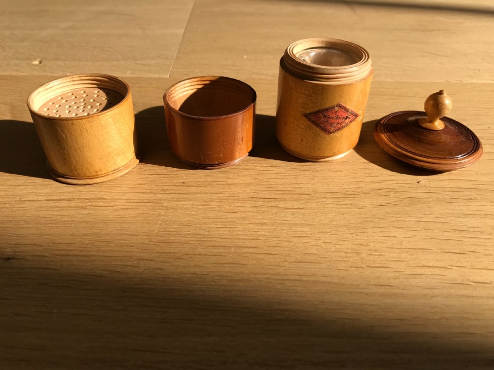 An unusual  Tunbridge Ware antique penner - treen View II