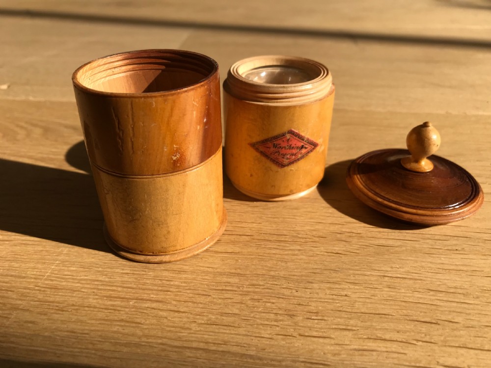An unusual  Tunbridge Ware antique penner - treen View IV