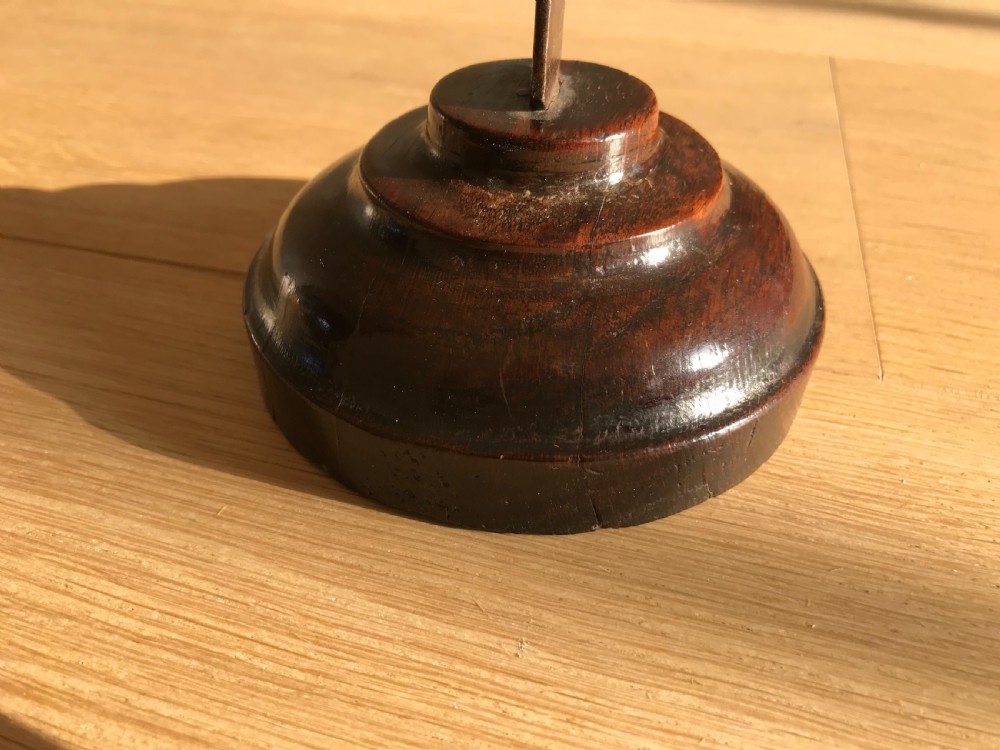 A rare 18th century English spiral candlestick  View II