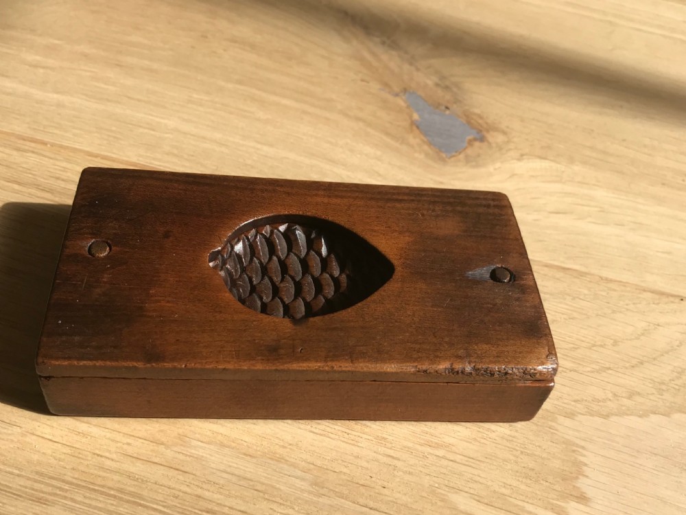 Antique Pine Cone Confectionery Mould - treen View II